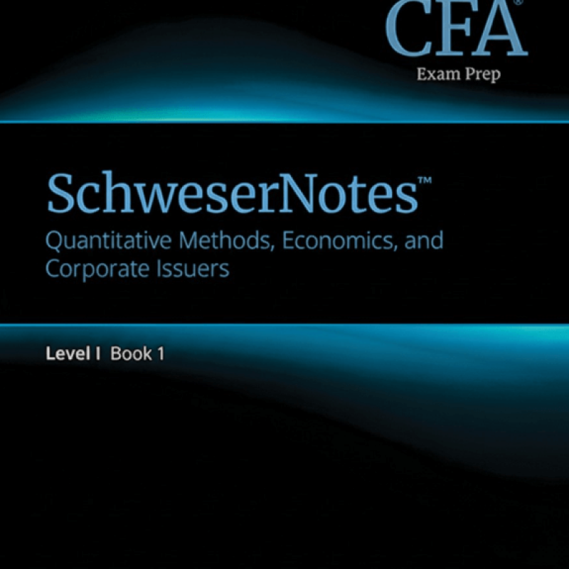 CFA 2026 Level 1 Schweser Notes with Quicksheet