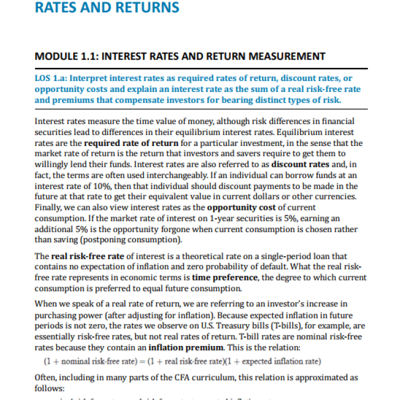 CFA 2026 Level 1 Schweser Notes with Quicksheet